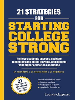 cover image of 21 Strategies for Starting College Strong